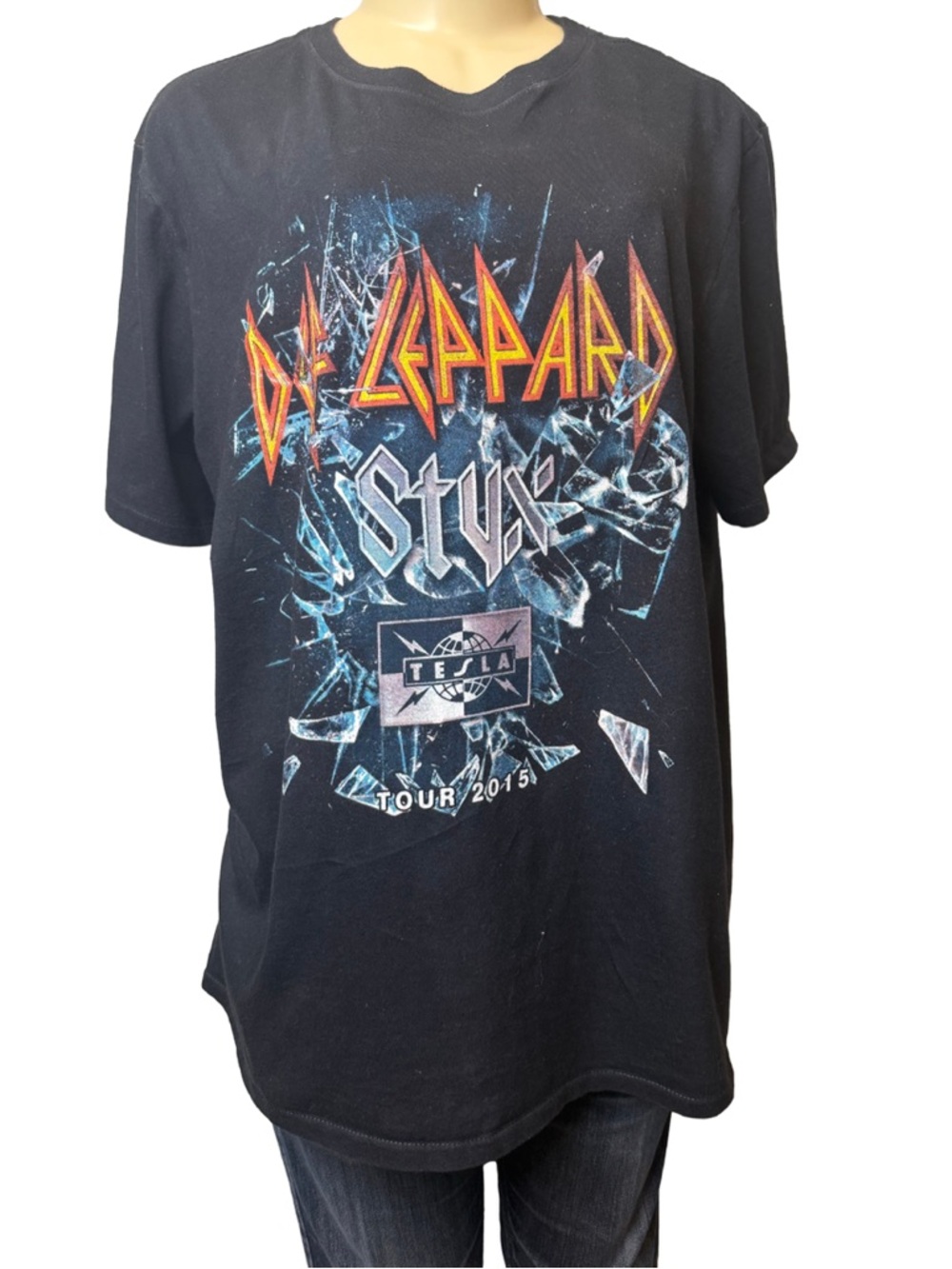 Def Leppard & Styx Tour Graphic Tee - Black